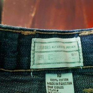 Boys jeans size 10 by colours by Alexander Julian. Dark stoned washed